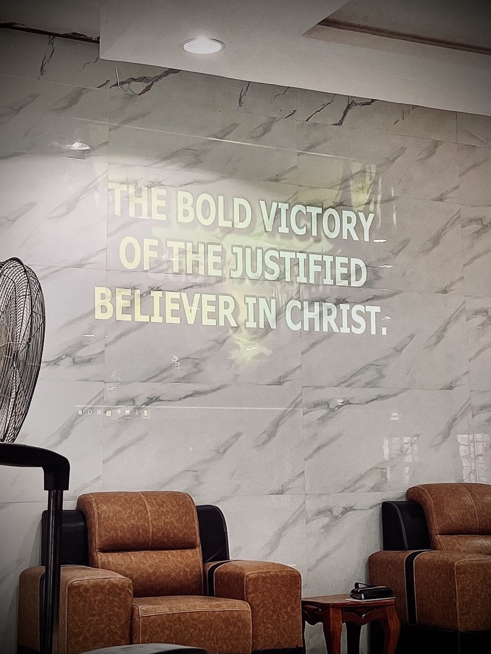 Church Pulpit with Scripture